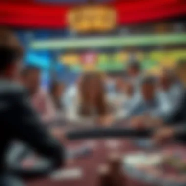 An engaging scene of players enjoying 21 Blackjack at a casino table