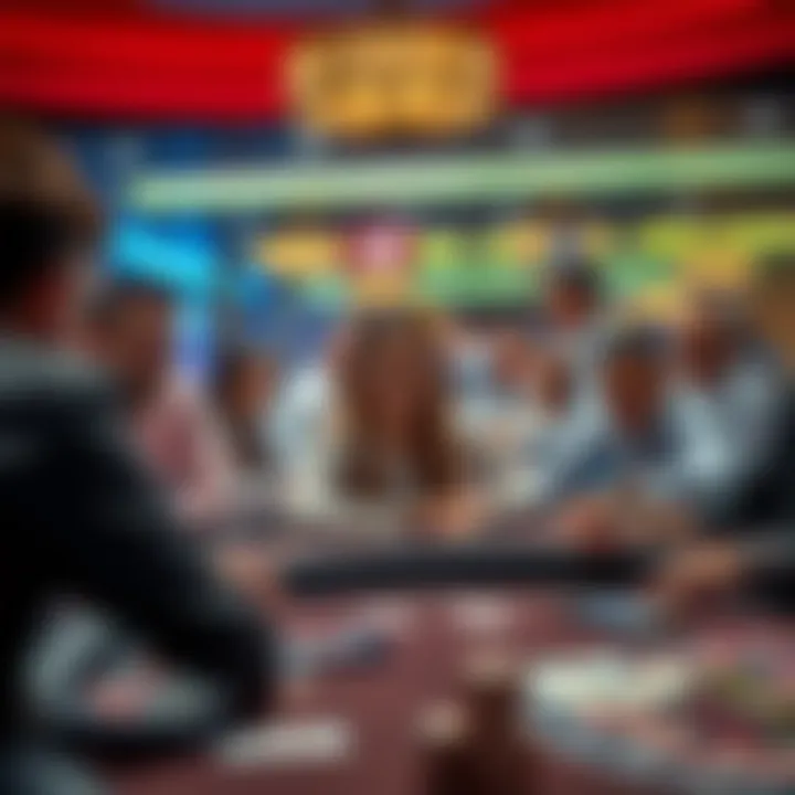 An engaging scene of players enjoying 21 Blackjack at a casino table