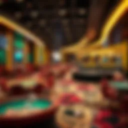 A modern casino layout showcasing innovative betting strategies