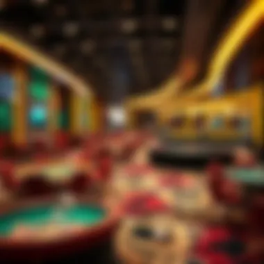 A modern casino layout showcasing innovative betting strategies