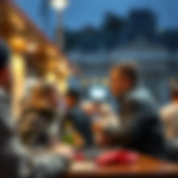 Visual representation of community interaction