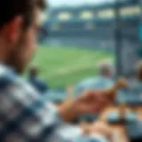 Illustration depicting an analytical approach to betting strategies