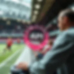 Conceptual illustration of betting odds through API