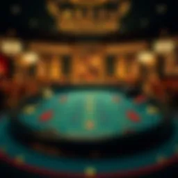 Overview of a baccarat table layout