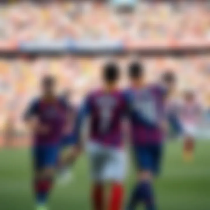 Tactical formation of Barcelona and Girona