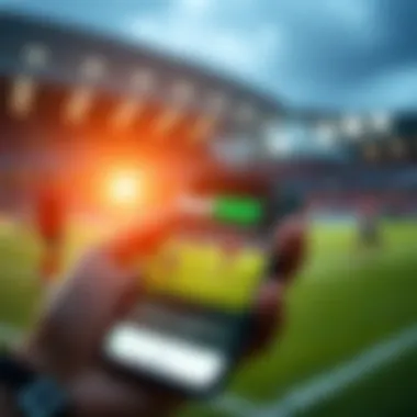 Mobile accessibility on bat365 displayed on a smartphone