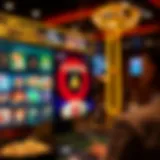 A vibrant online casino interface showcasing various games