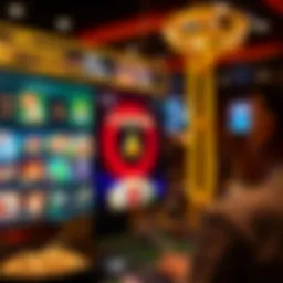 A vibrant online casino interface showcasing various games