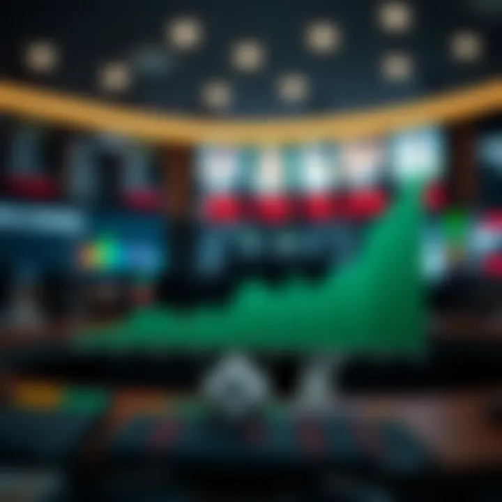 Graph depicting trends in online betting in Korea