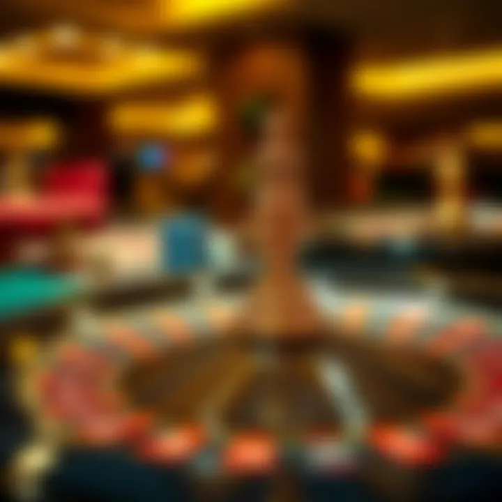 Highlighting various betting options in roulette