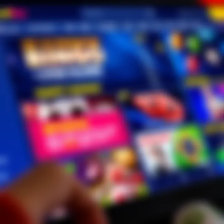 Promotional bonuses and offers displayed on a bingo site