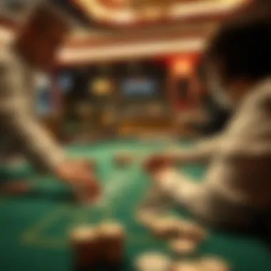 Betting in Blackjack Illustration of a Blackjack betting scenario