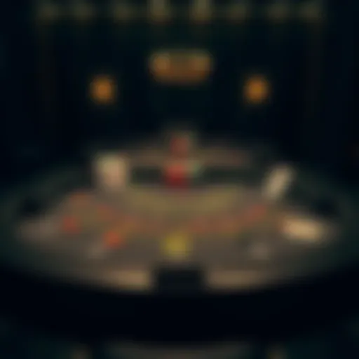 Illustration of Blackjack table layout