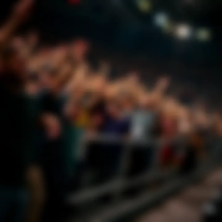 Crowd reaction during the thrilling match
