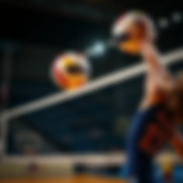 Captivating moments in volleyball matches