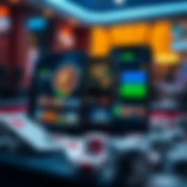 Visual representation of diverse casino app interfaces