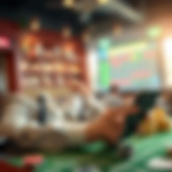 Graphic showcasing smart betting strategies using apps