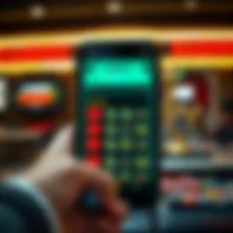 Concept of casino phone betting