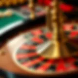 A roulette wheel showcasing the layout of numbers and colors.