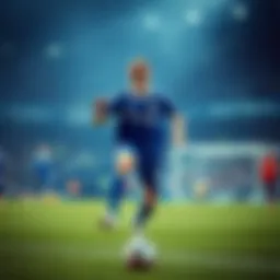 A young football player showcasing his skills on the pitch