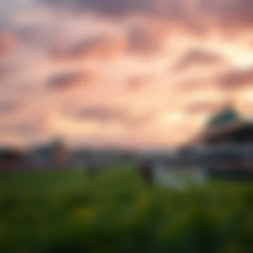 A dramatic view of the Cheltenham Festival racecourse