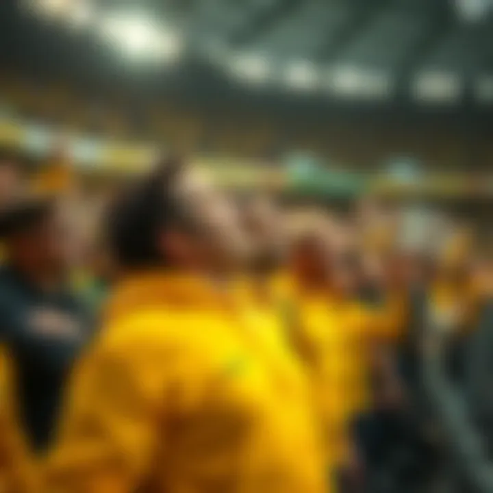 Matchday at FC Nantes stadium filled with enthusiastic fans