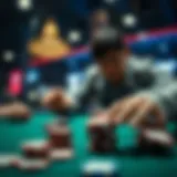 Strategic poker gameplay with virtual chips