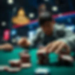 Strategic poker gameplay with virtual chips