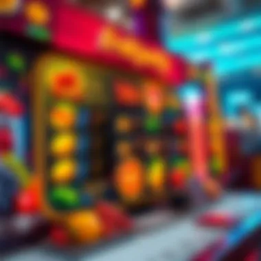 Betting Strategy Overview on Slot Interface Strategic overview of betting options displayed on a fruit party slot interface