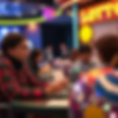 A vibrant visual of players engaged in an exciting Lotto Bingo game session