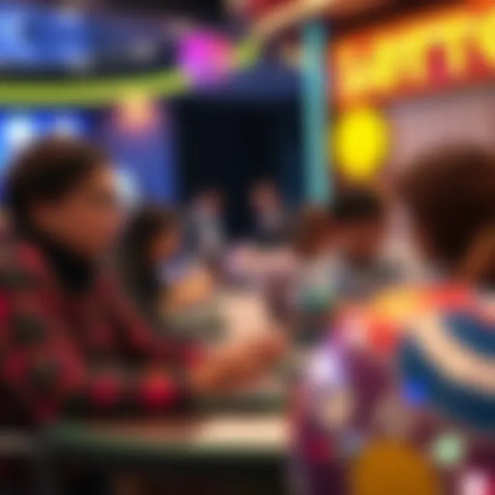 A vibrant visual of players engaged in an exciting Lotto Bingo game session