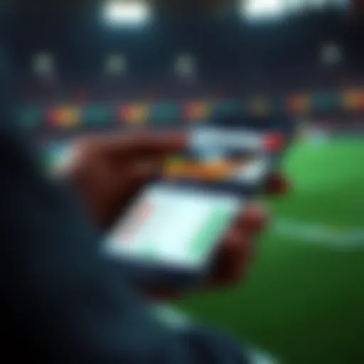 User interface of Melbet APK on a smartphone