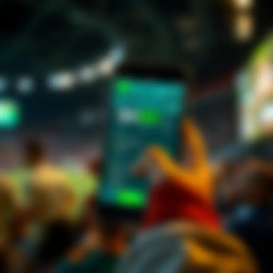 Dynamic betting interface on mobile