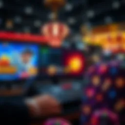 A captivating visual of a vibrant online casino interface showcasing NetEnt games.