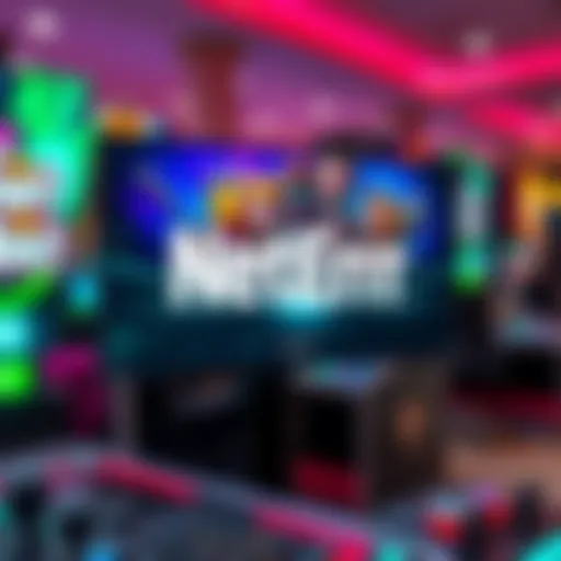 An overview of NetEnt's gaming interface showcasing its sleek design