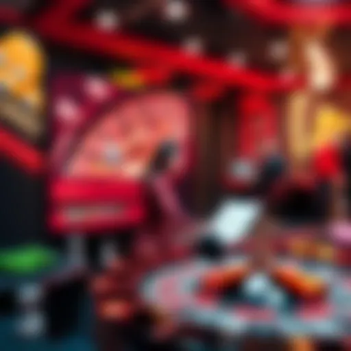 Overview of a modern online casino interface