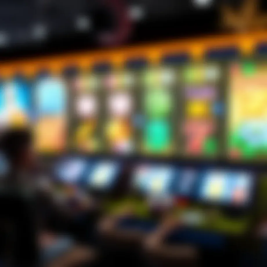 Illustration of various online slot game themes