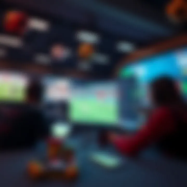 Visual representation of online betting applications