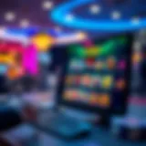 Dynamic online casino interface showcasing various games