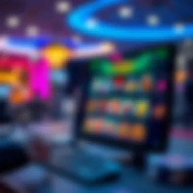 Dynamic online casino interface showcasing various games