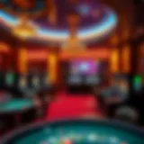 Luxurious online casino environment