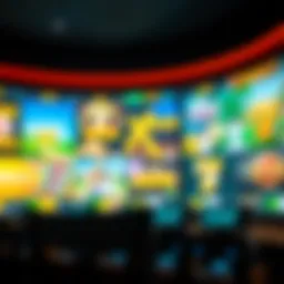 A vibrant online casino interface showcasing various games