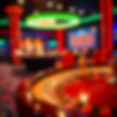 Fascinating online roulette setup with vibrant colors