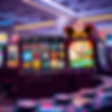 Vibrant online slot game graphics showcasing various themes