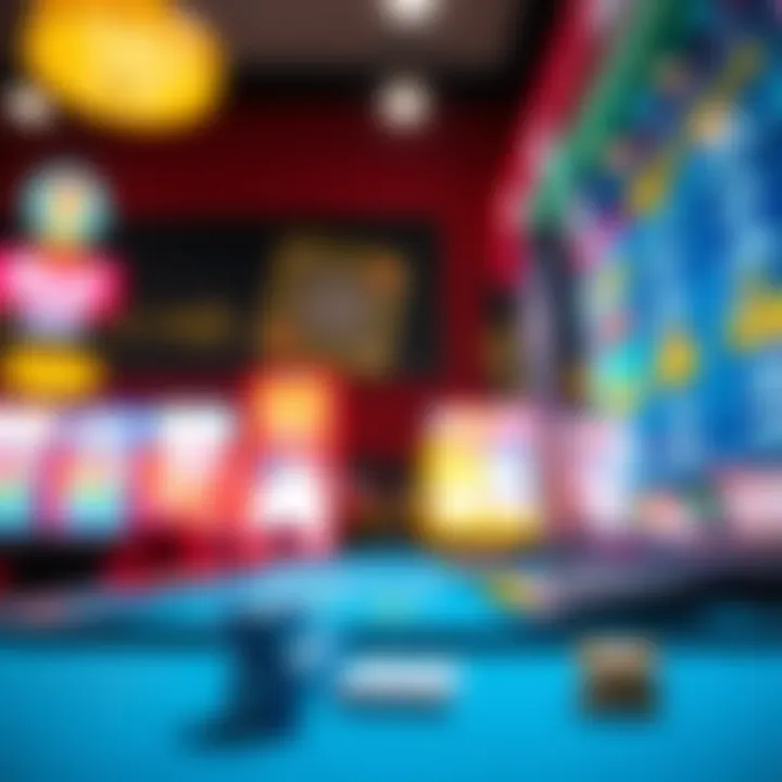 A vibrant depiction of the online gambling market in South Korea.