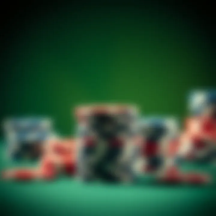 A stack of poker chips symbolizing betting strategies