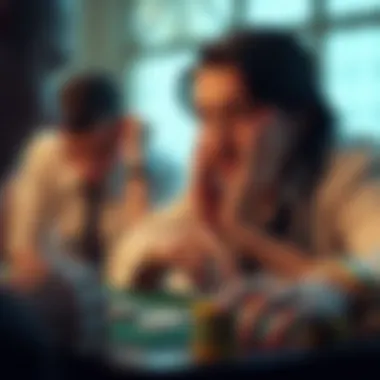 A conceptual image representing the psychology behind poker