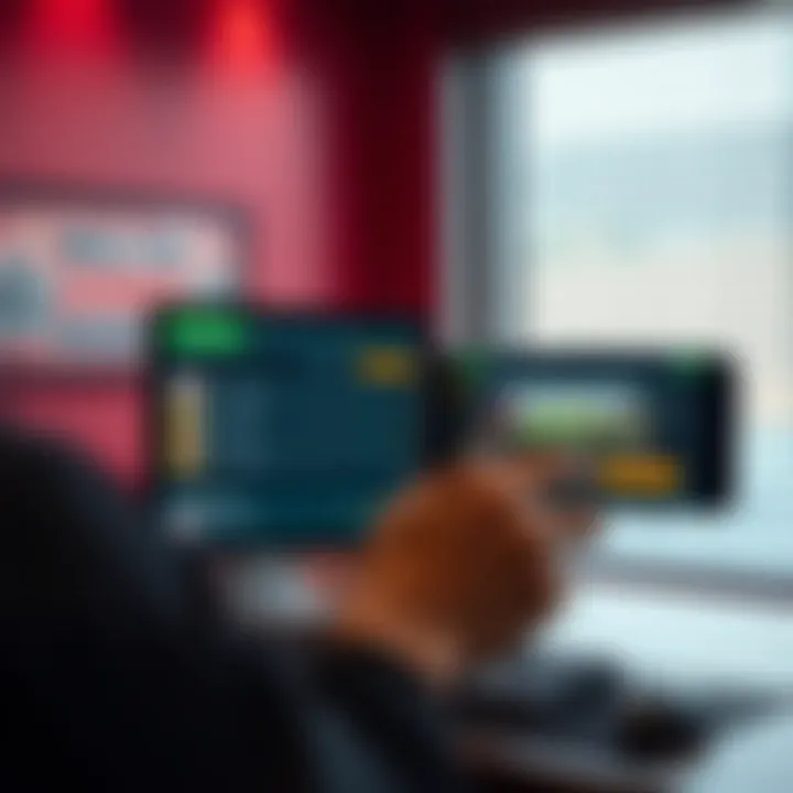 User interface of PremierBet showcasing betting options