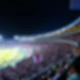 Stadium view during the Qatar Open showcasing vibrant crowds and intense competition