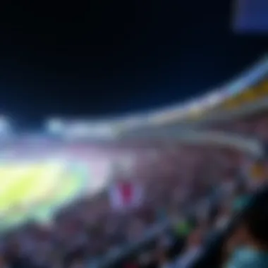 Stadium view during the Qatar Open showcasing vibrant crowds and intense competition